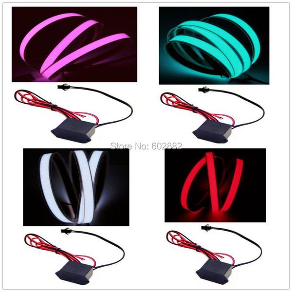 

led strip, 1 meter el tape (7 colors available) + 12v inverter strips