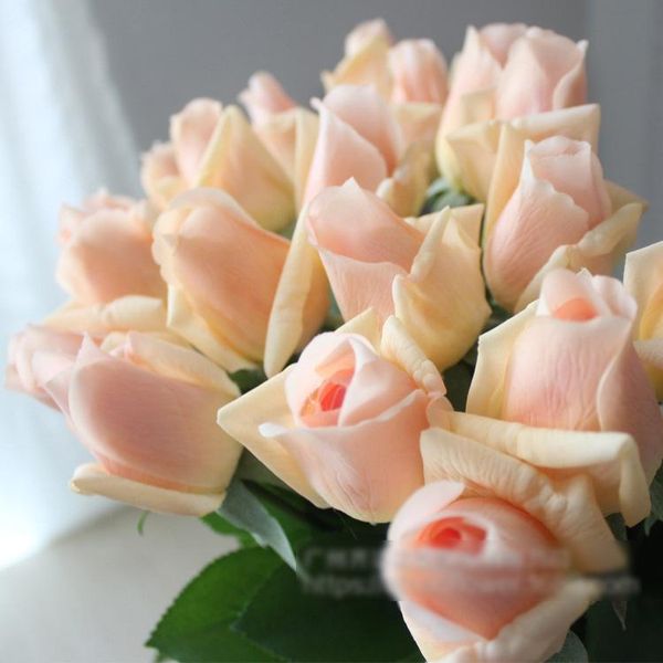 

12pc aritifical flower manufacturers , feel moisturizing rose, wedding & home decoration real touch flowers decorative wreaths