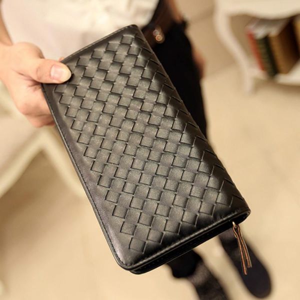 

wallets tidog woven bag wallet long fashion, Red;black