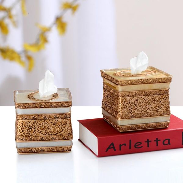 

tissue boxes & napkins year europe resin storage holder box antique noble home decoration wedding gift
