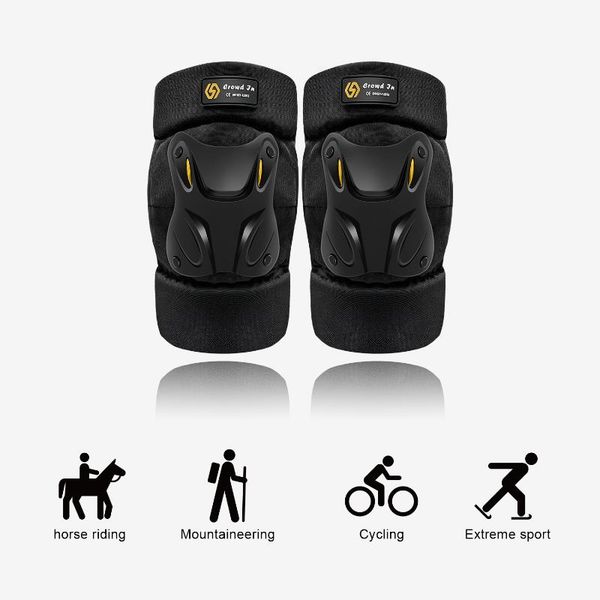 

elbow & knee pads protection bicycle motorcycle motocross bike off-road racing guards brace support rollerblading skateboard cycling, Black;gray