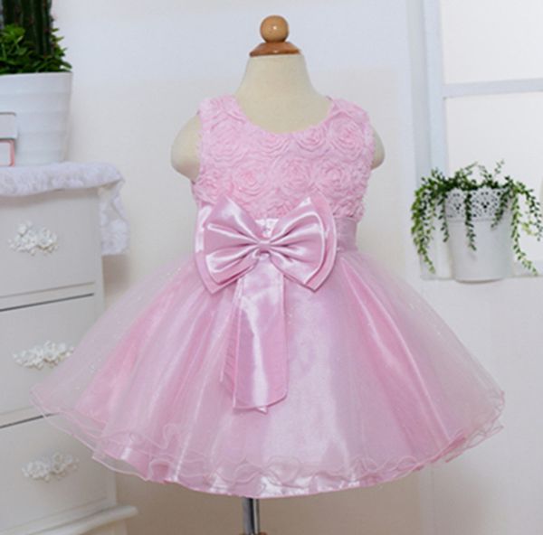 

girls' children' bow princess evening dress, White;red