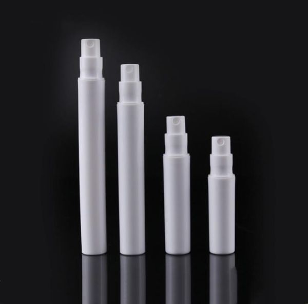 Bottiglie spray per campioni vuote all'ingrosso 2ml 3ml 4ml 5ml Fiale per bottiglie di profumo in plastica bianca 1000 pezzi / lotto SN2741