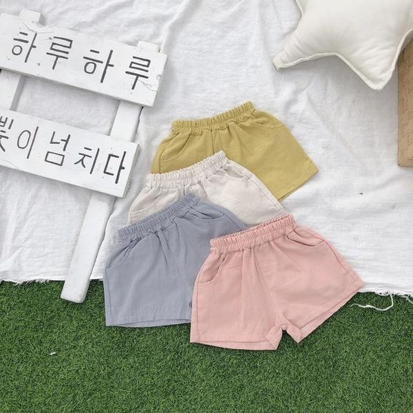 

shorts 2021 fashion girls pants clothes kids summer trousers children for baby boys beach 80~120 solid, Black