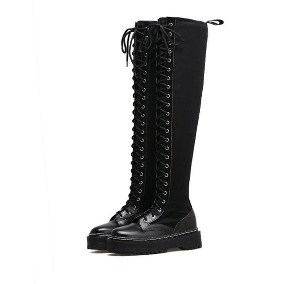 

boots 2021 women's autumn and winter fashion european american, Black