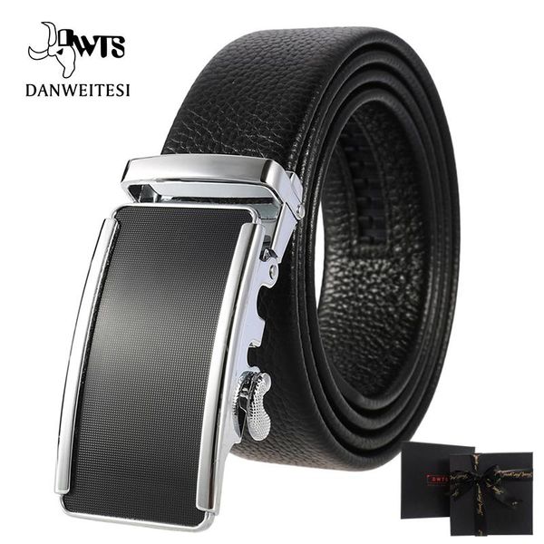 

belts [dwts] brand automatic buckle genuine leather belt men's cow for men 3.5cm fashion business, Black;brown