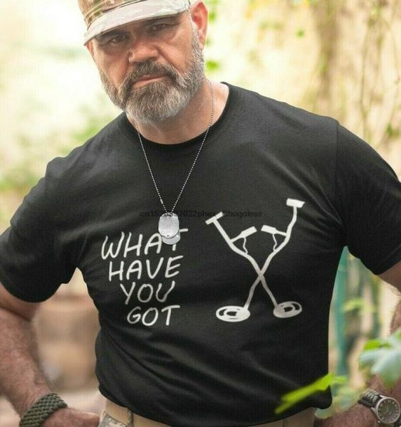 

men's t-shirts what have you got personalised metal detecting t shirt detectorists gift, White;black