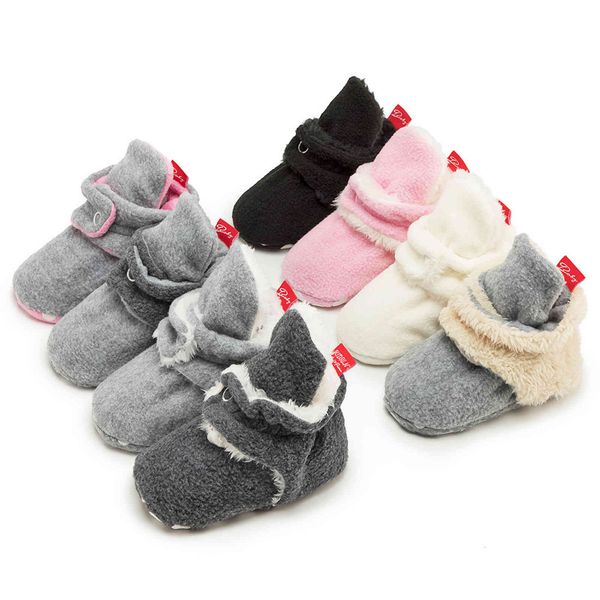 

walkers sneakers warm baby shoes for autumn and winter toddlers can't lose socks cover plush