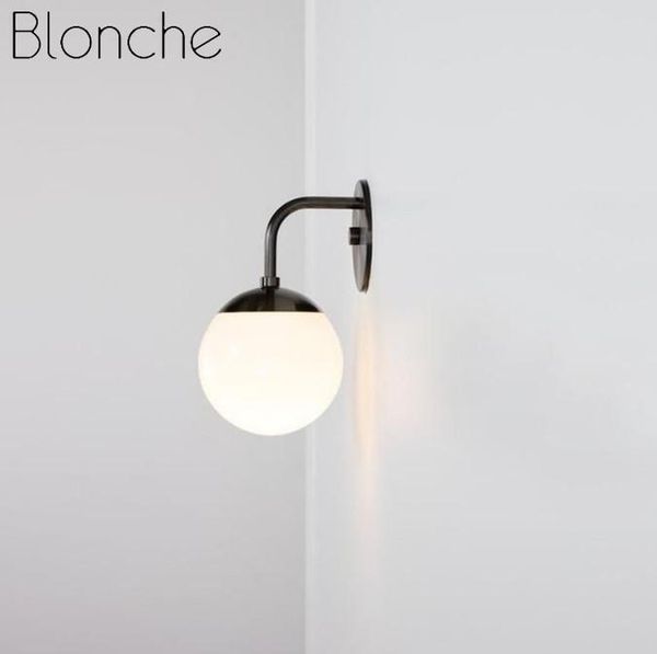 

wall lamps nordic modern lamp beside bedroom glass ball led lights fixtures wandlamp lighting bathroom mirror stair light g9