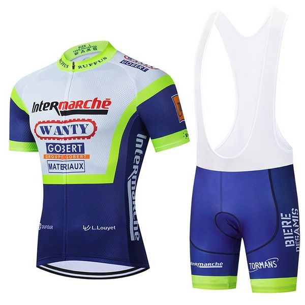 Wanty Cycling Team Jersey Bike ShortsGel Bib Set Ropa Ciclismo Herren MTB Sommer Radfahren Maillot Unterbekleidung