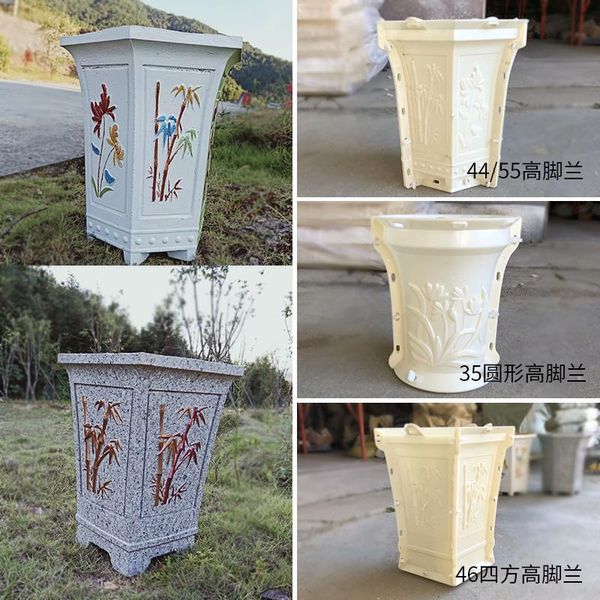 

vases slender cement flowerpot abs mold beautiful concrete mould for succulent plants handmade home decoration durable garden tool