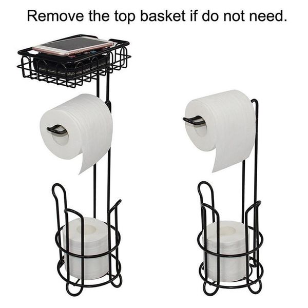 

toilet paper holders floor standing metal roll towel holder stand organizer rack vertical storage basket iron bathroom hardwarehwc