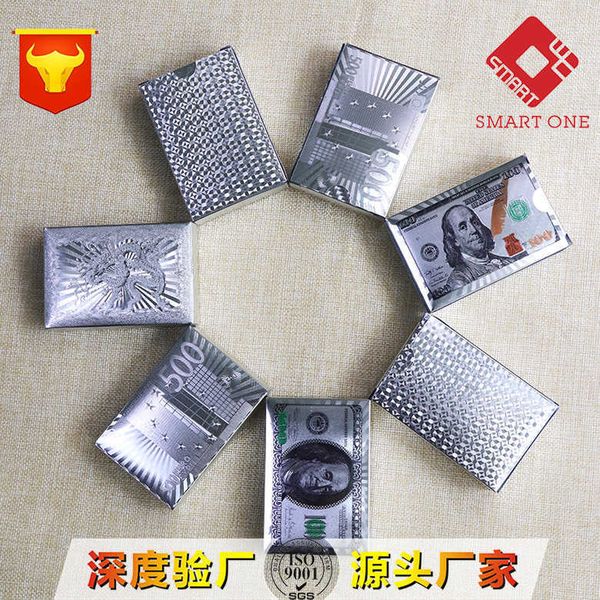 

send foreign customers gift cards, display craft cards, gold and silver poker cards