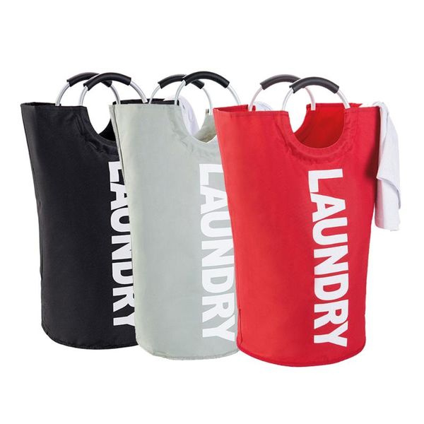 

portable waterproof clothes laundry basket storage folding clothing bag picnic baskets