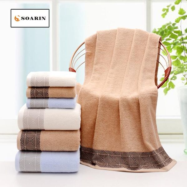 

towel soarin solid printed cotton bath for adults travel absorvente bathroom toalla de playa toalhas banho
