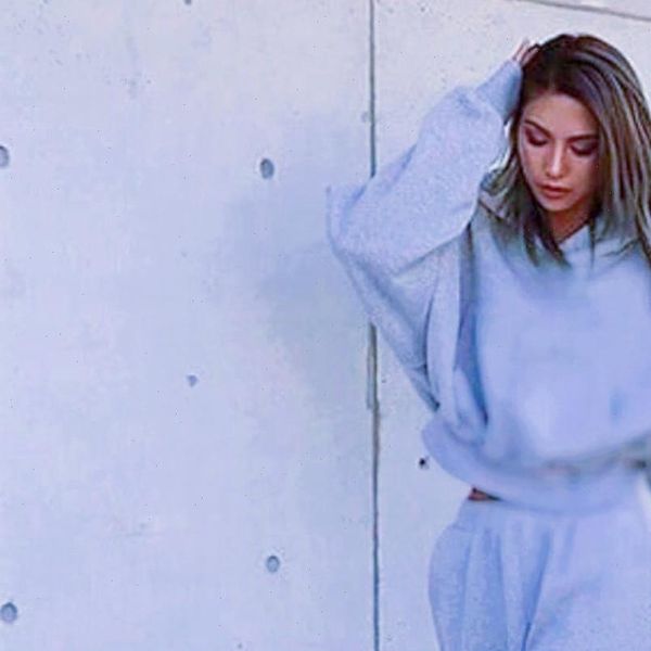 

suits casual solid color womens capri set tracksuit long sleeved hoodie trousers sweatershirt sports suit ensemble femme, Black;white