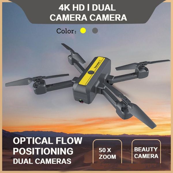 

profesional drone dual camera 4k four-axis air pressure fixed height point folding uav mini remote control toys drones