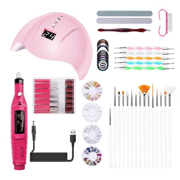 

nail art kits tool usb charging electric grinder polisher brush dotting painting pen file manicure care home set
