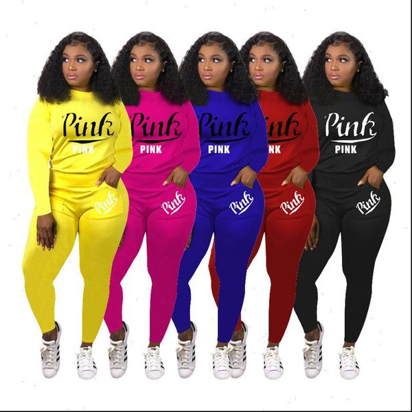 

fashion classic women tracksuits solid womens set two piece jogger pants suit tracksuit matching casual outfit, Gray