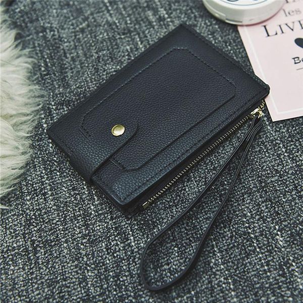 

wallets fashion money clutch purses women wallet pu +polyester coin holder multifunctional female purse short, Red;black