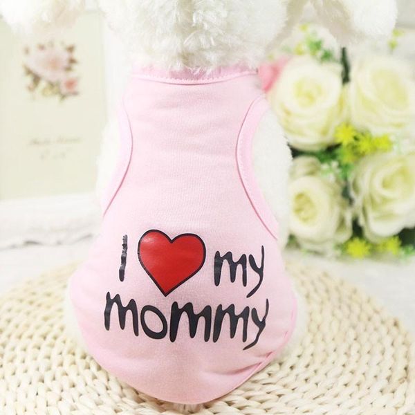 

dog apparel pomeranian clothes honden shirts camisetas perro para i love my mommy