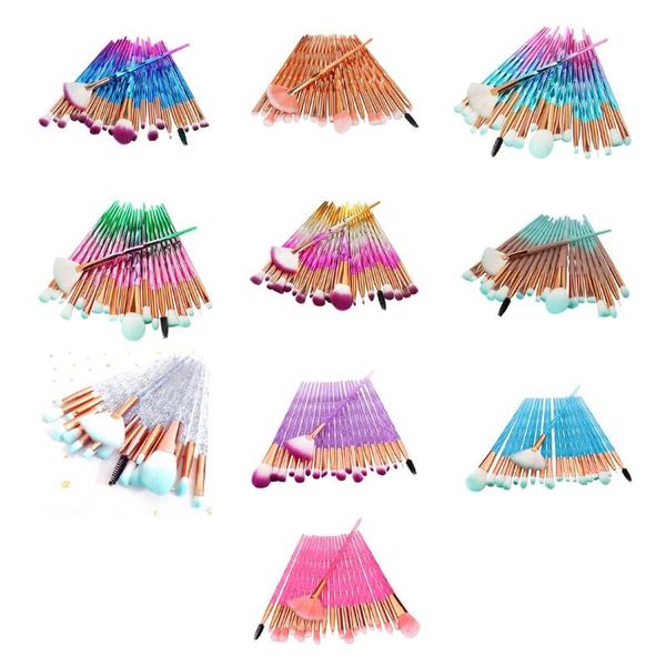 

makeup brushes professional trendy cosmetic tools foundation concealer 20pcs eyeshadow contour set eye lip powder