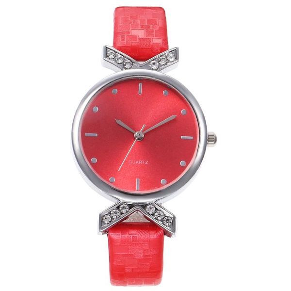 

wristwatches style casual rivet graduated watch ladies small fragrance simple, Slivery;brown