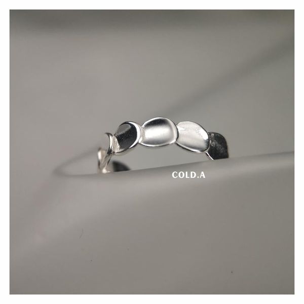 

cluster rings creative original minimalist circle serial ring geometric matching fashion wedding set for couple engagement, Golden;silver