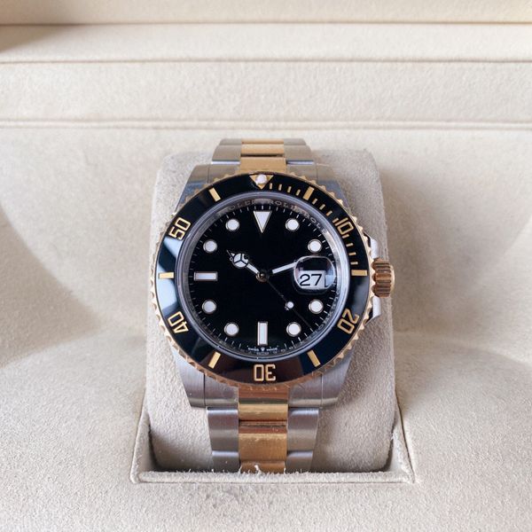 

fafa568 bb factory mens watch 126613 41mm black blue ceramic bezel 2813 automatic movement men dive wristwatches, Slivery;brown