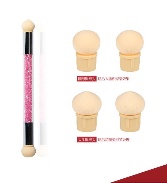 

halo washable dye double head sponge brush set gradient pen nail enhancement tool