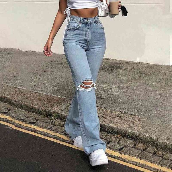 

autumn fashion y2k high women jeans street waist denim trousers cotton baggy young loose classic pants, Blue