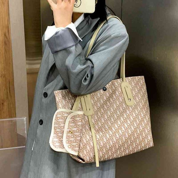 

design new high-capacity pu tote simple and versatile one shoulder big women's bag handbags