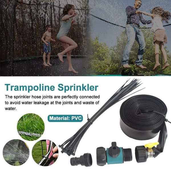 

quick install kids adults outdoor cooling summer games fun pvc water toys home irrigation spray trampoline sprinkler garden watering equipme
