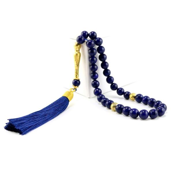 

beaded, strands lapis lazuli tasbih fashion jewelry muslim bracelet 33 99 stone bead misbaha islamic natural family/friend holiday gift, Black