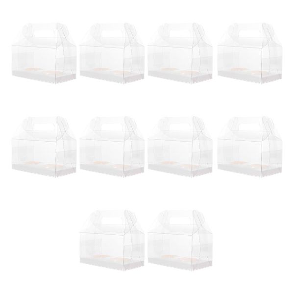 

gift wrap 10pcs handheld cake packing boxes wrapping cases baking storage