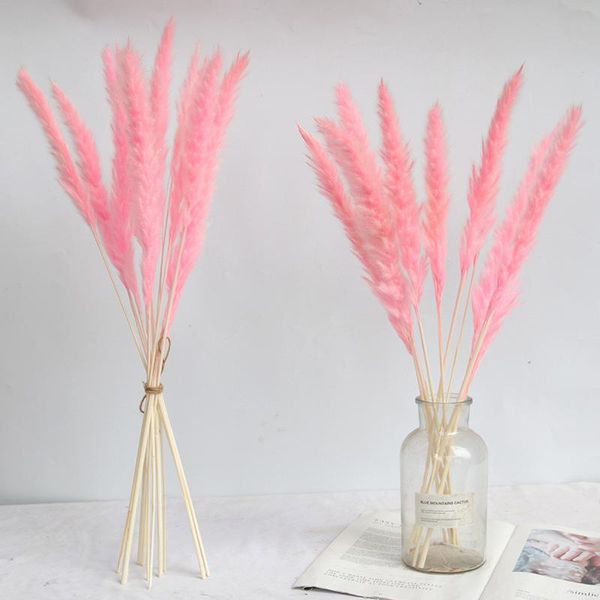 

15pcs real phragmites decoration natural dried flowers for wedding party home christmas decorations valentine's day present decorative