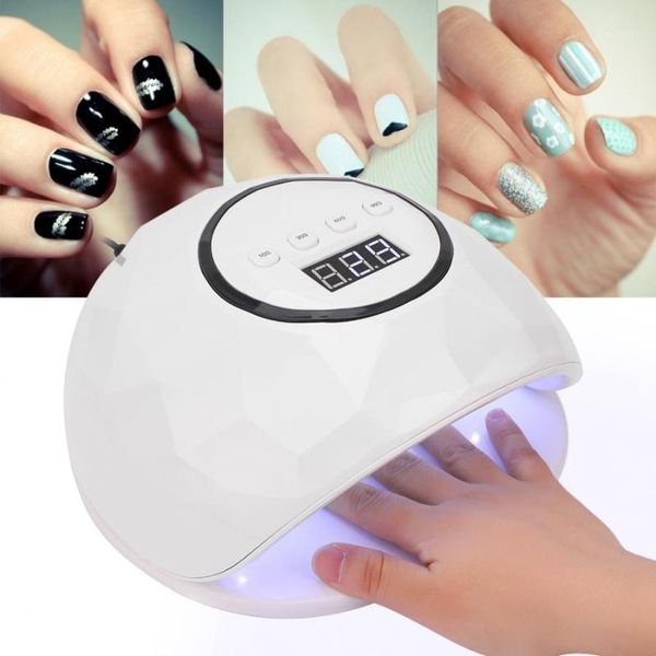 

professional nail art dryer led digital display intelligent timing gel polish curing manicure double light source lamp1