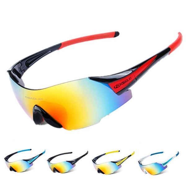 

outdoor eyewear professional 5 lens cycling glasses polarized racing sports bike sunglasses uv400 protection windproof