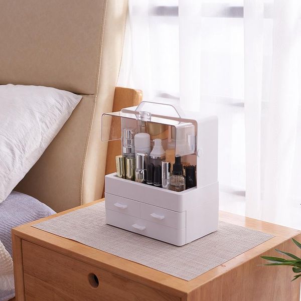

bathroom storage & organization deskcosmetics box multi-function drawer dust-proof lipstick finishing jewelry