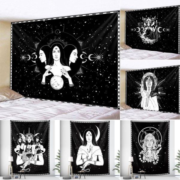 

tapestries tarot divination home decoration witchcraft tapestry mandala wall hippie bohemian decorative sheet sofa blanket