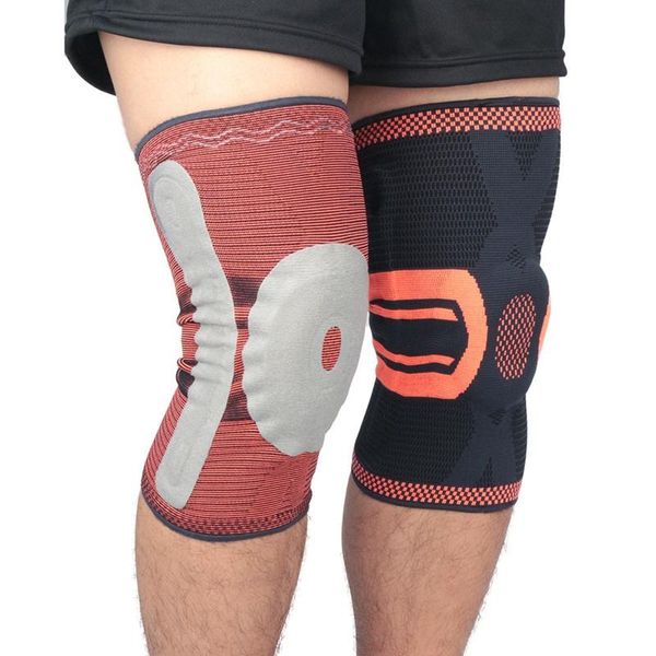 

outdoor sportswear accessories knee pad sleeve breathable knitted compression leg warmer patella gym fitness protector 1pc arm & warmers, Black