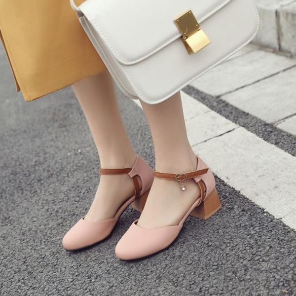 

dress shoes big size 11 12 13 14 15 ladies high heels women woman pumps high-heeled single-button, Black