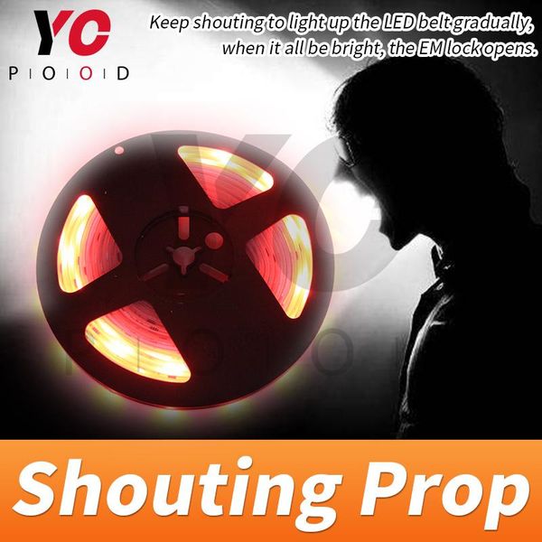 

shouting prop room escape games decibel keep to light up the belt gradually in red then blue unlock yopood fingerprint access control