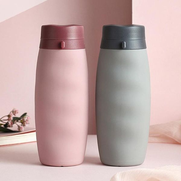 

water bottles & cages outdoor cycling bottle portable silicone folding sports drink cup reusable creative travel bike accessories