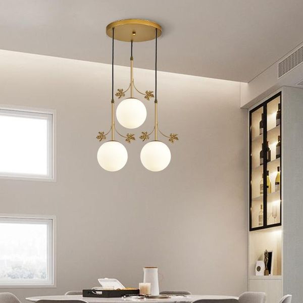 

pendant lamps simple light home fixture gold black frame indoor led for living dining room bedroom kitchen decoration lustre
