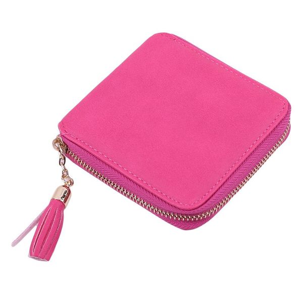 

wallets coin purses card holders women wallet female leather tassel money bag fashion wine red clutch, Red;black