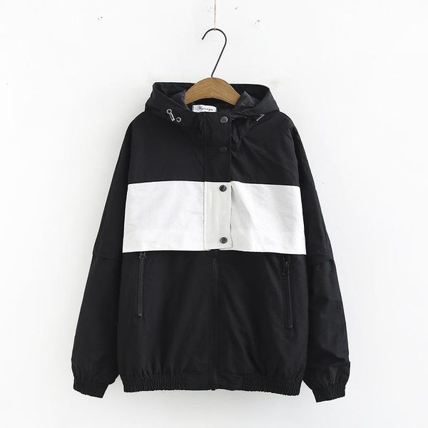 

plus size women white black autumn winter coats large patchwork officewear outerwear jackets women's, Black;brown