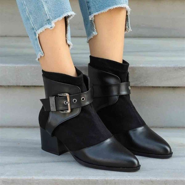 

boots brand chantal, black / beige/tan, 5cm heel-height, women's ankle boots platform women goth , shoes