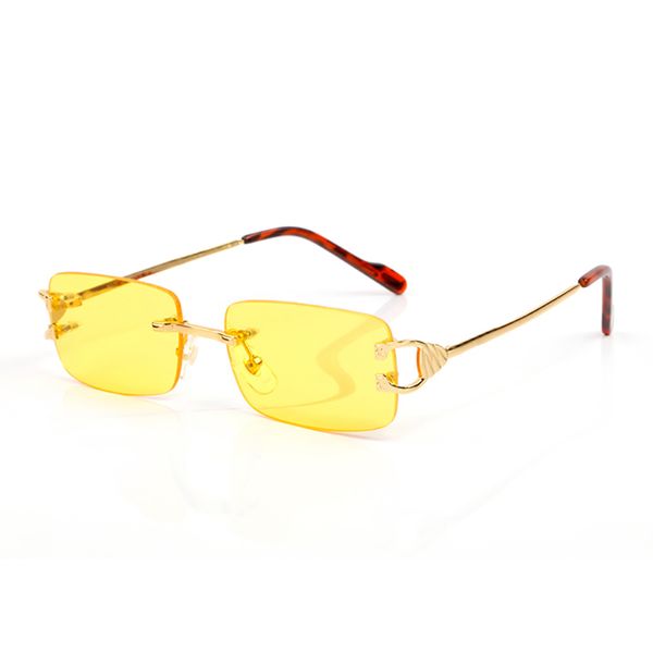 Neueste Männer Frauen Metall Sonnenbrille weibliches Modell Mode weibliche Brillen Anti-Ultraviolett-Linse Augenschutz Outdoor-Fahrten Mit Originalverpackung und Spiegelbox