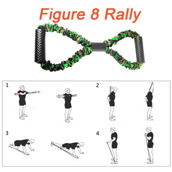 

resistance bands yoga exercise 8 word neck shoulder training chest expander